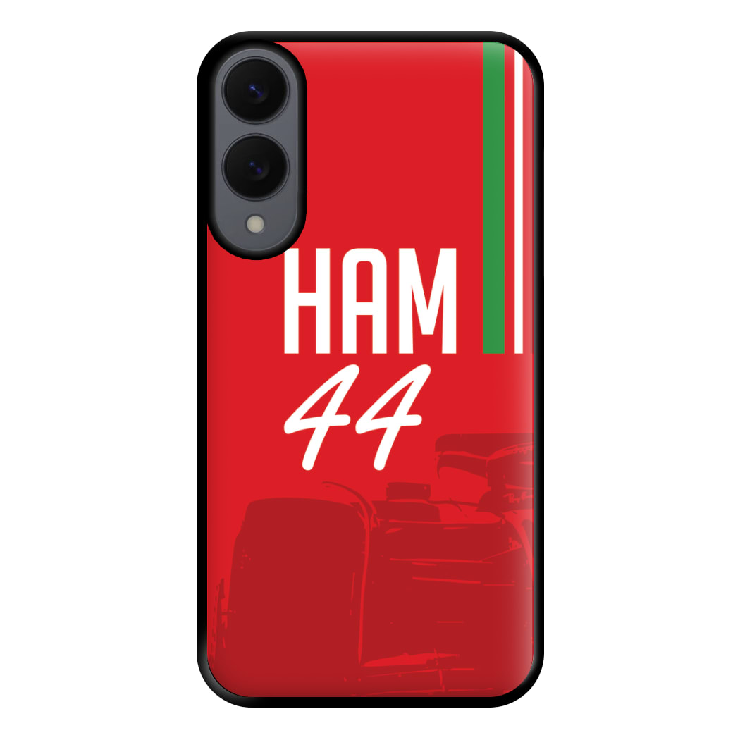 Dark Red Hamilton 44 Phone Case for Galaxy S25 Edge