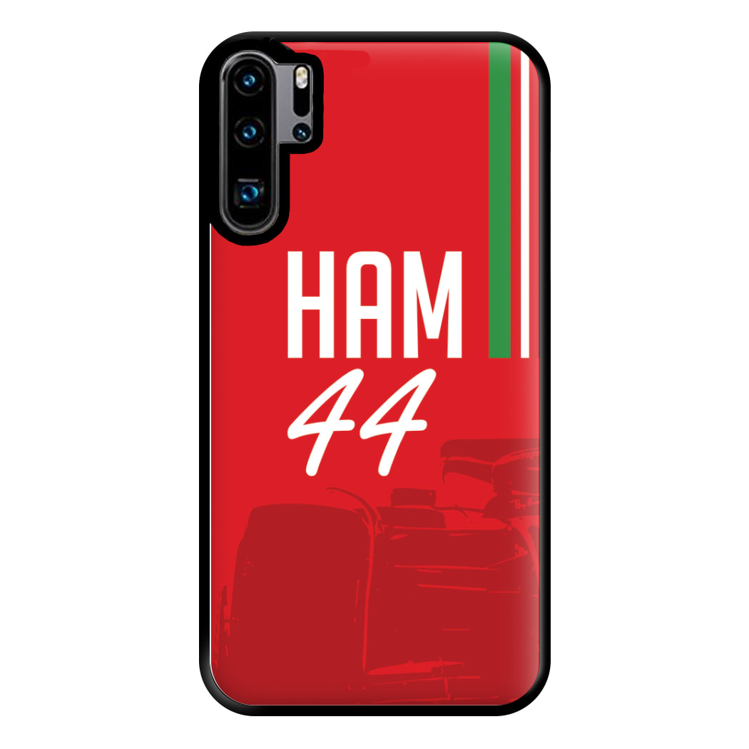 Dark Red Hamilton 44 Phone Case for Huawei P30 Pro