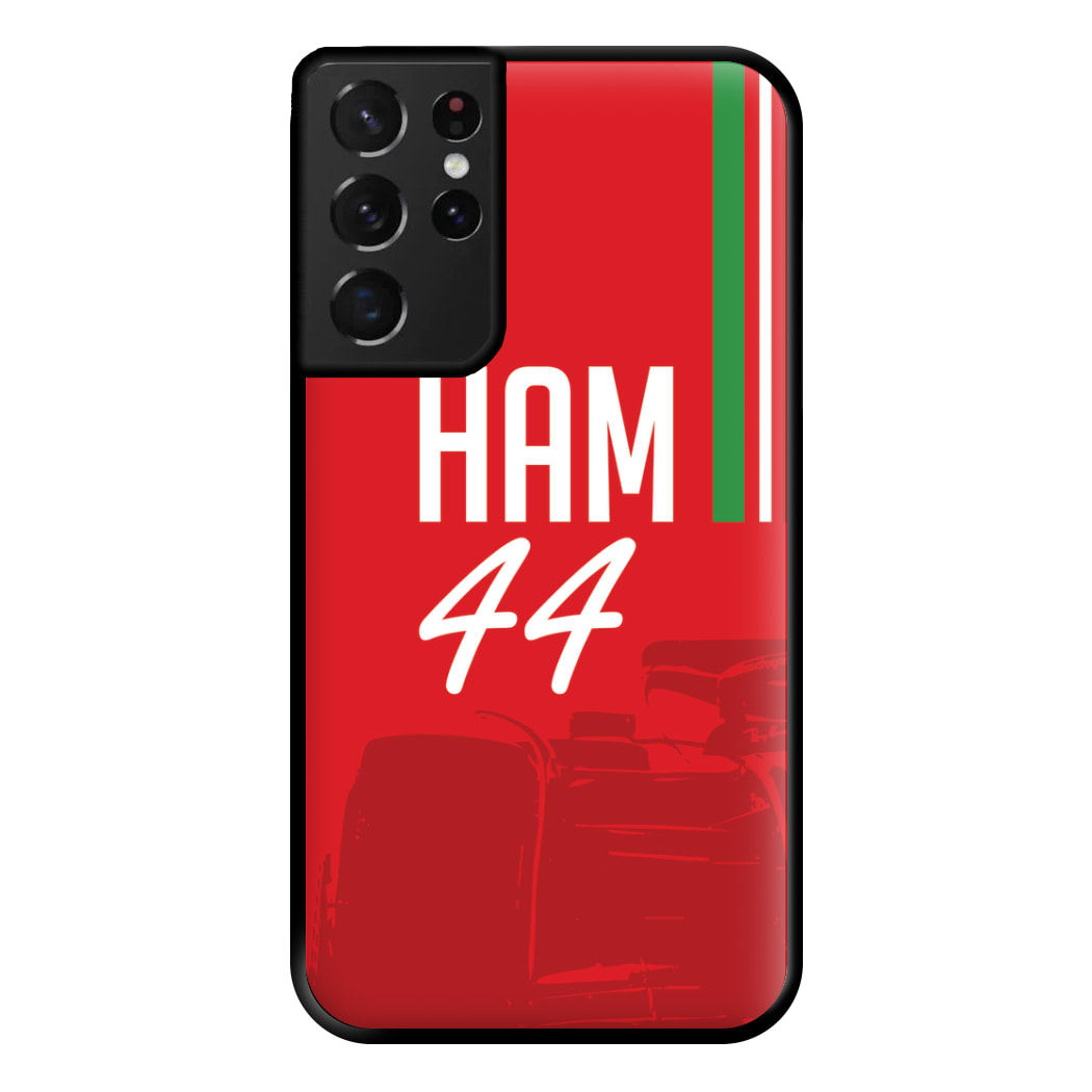 Dark Red Hamilton 44 Phone Case for Galaxy S21 Ultra