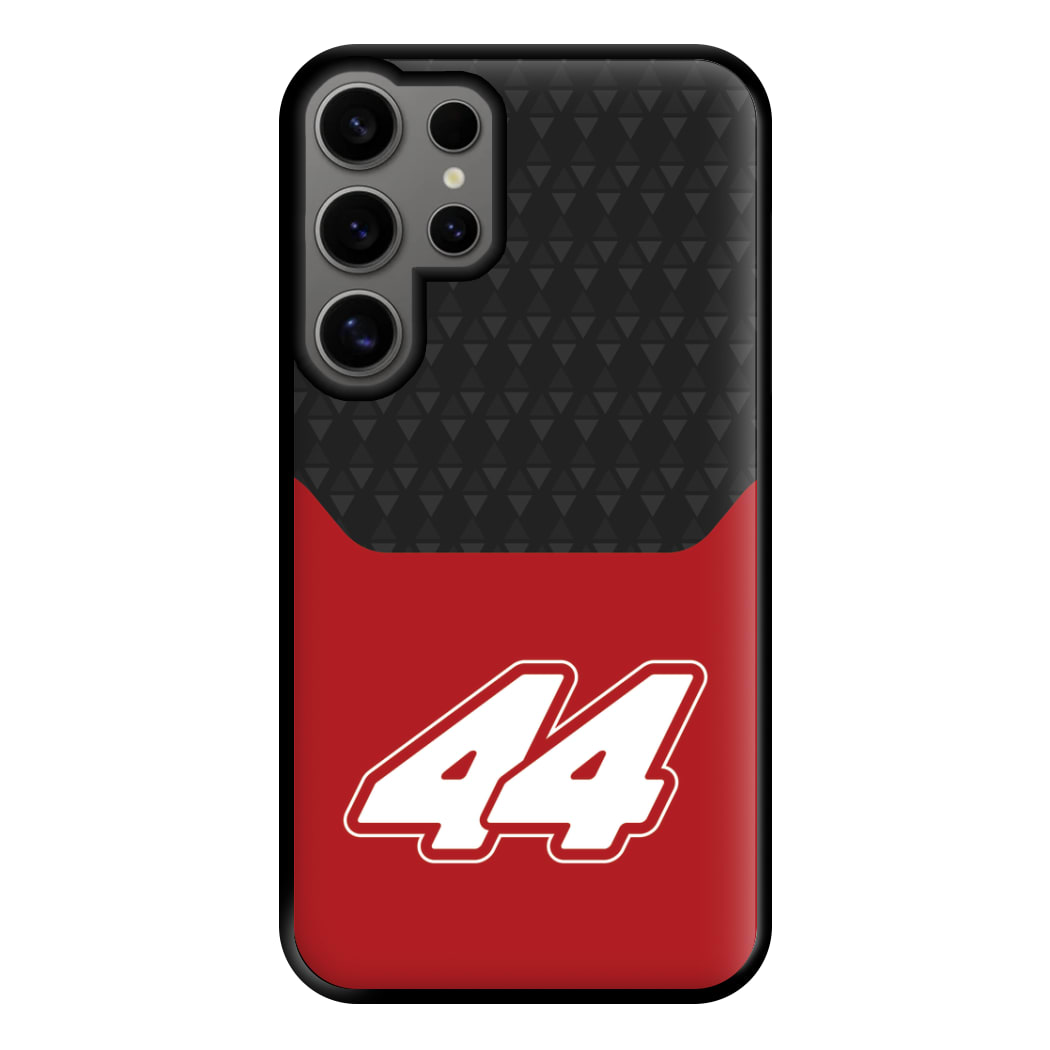 Red And Gray 44 Phone Case for Galaxy S24 Ultra