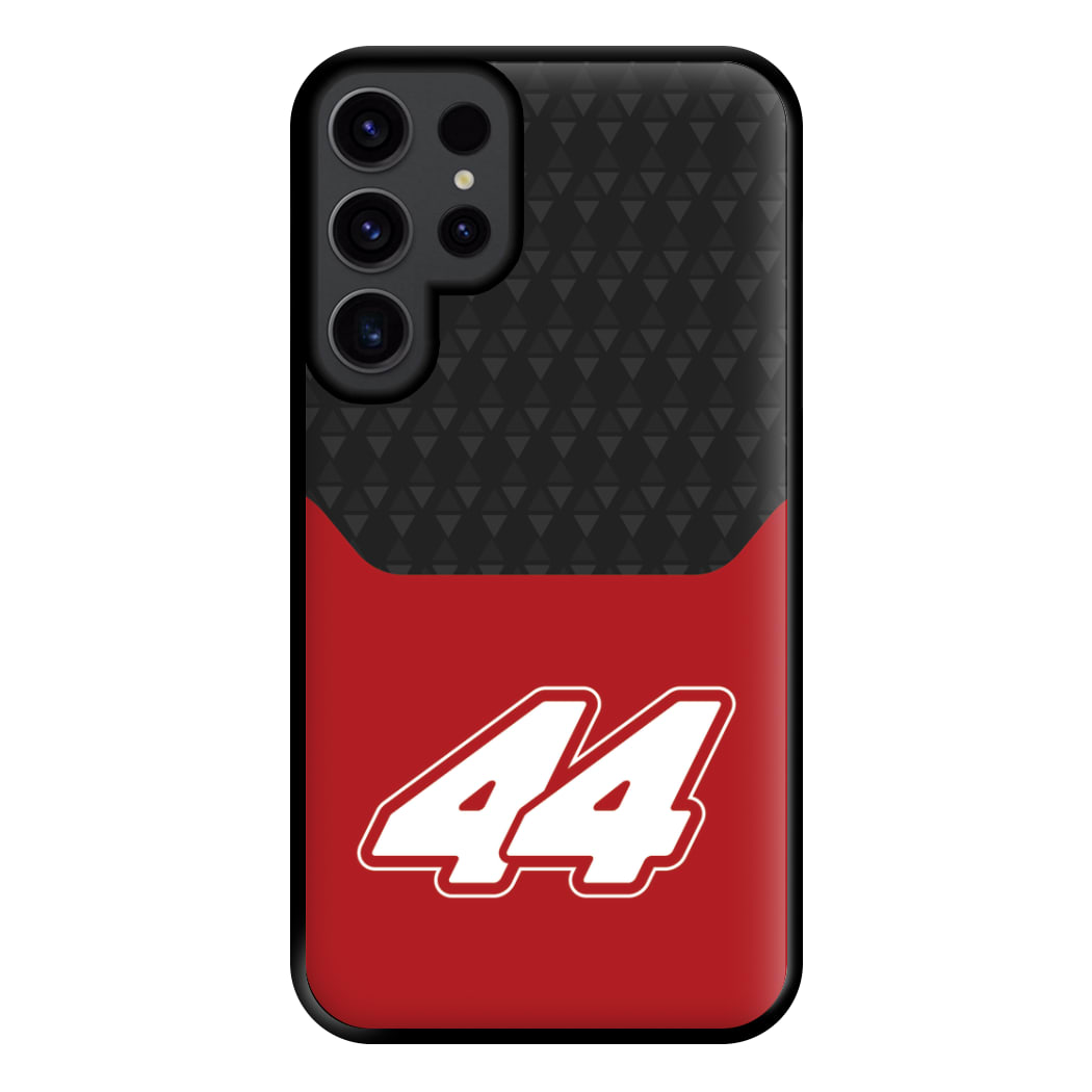 Red And Gray 44 Phone Case for Galaxy S23 Ultra