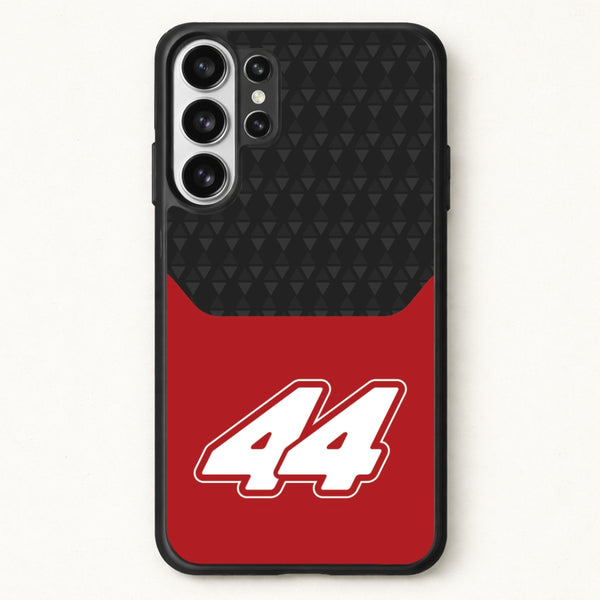 Red And Gray 44 Phone Case for Galaxy S26 Ultra