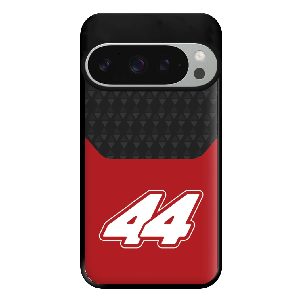 Red And Gray 44 Phone Case for Google Pixel 9 Pro XL
