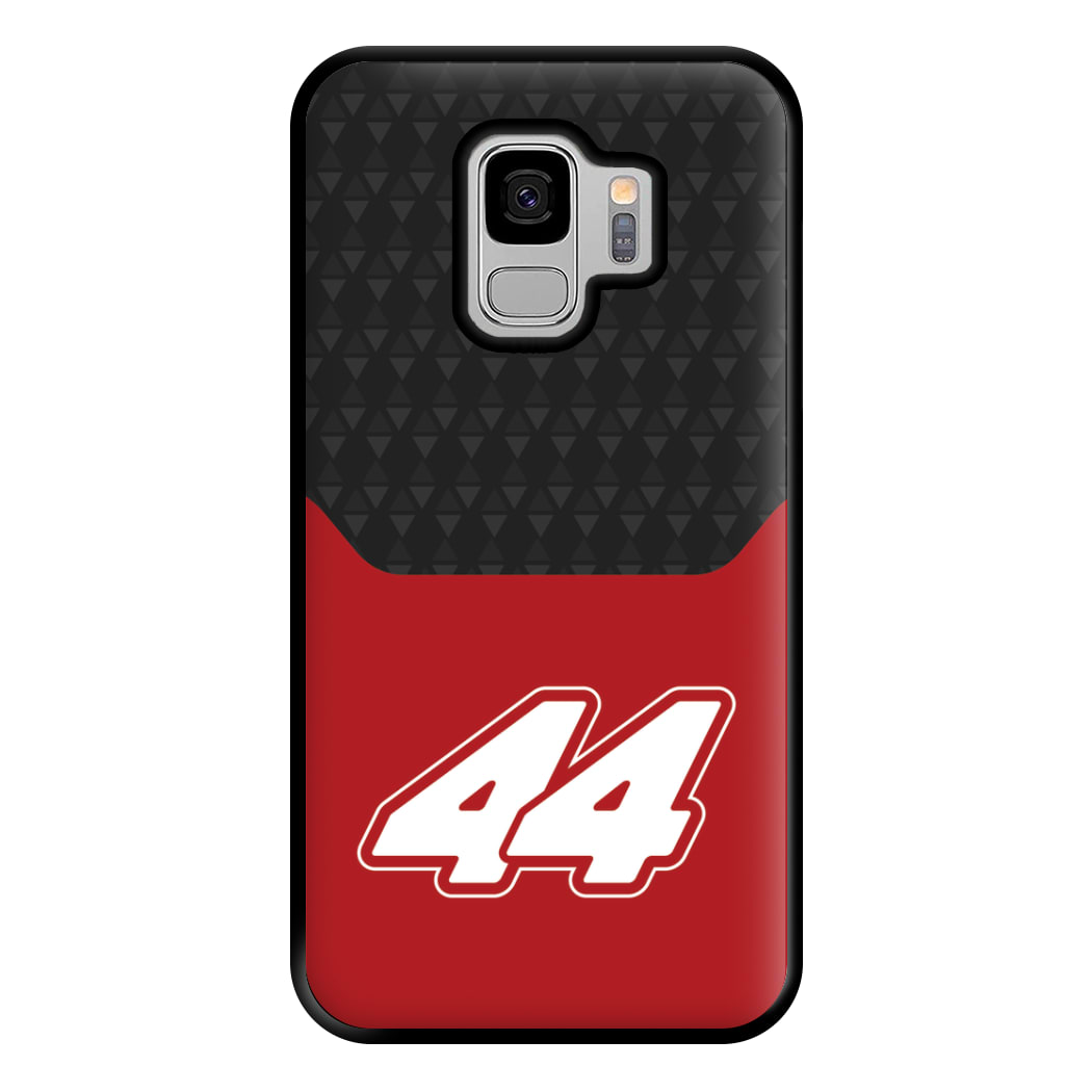 Red And Gray 44 Phone Case for Galaxy S9 Plus