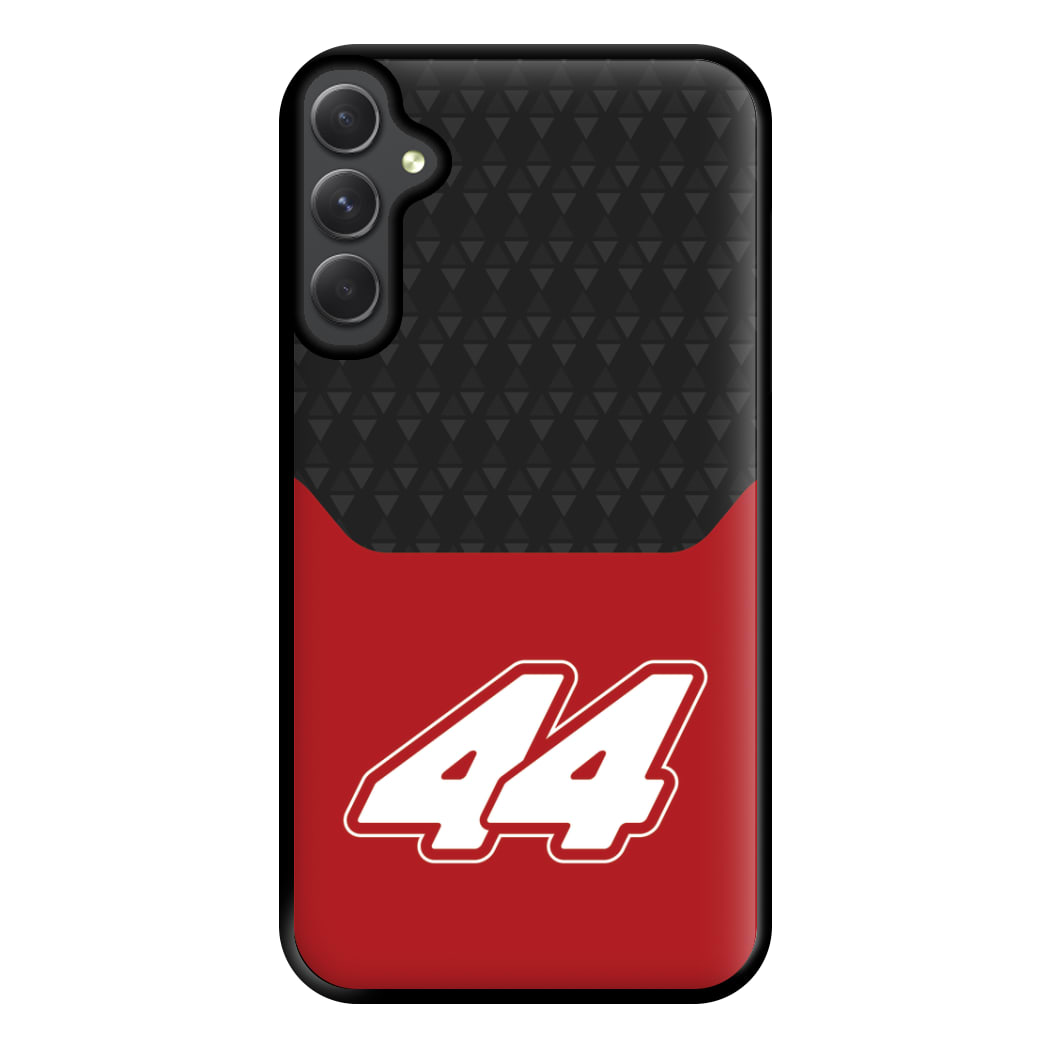 Red And Gray 44 Phone Case for Galaxy A34
