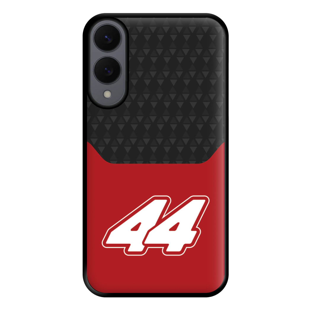 Red And Gray 44 Phone Case for Galaxy S25 Edge