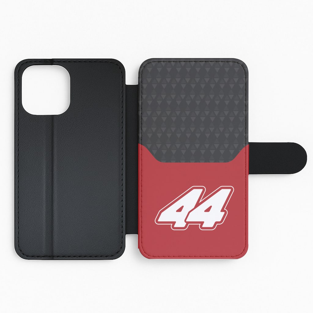 Red And Gray 44 Flip Phone Case