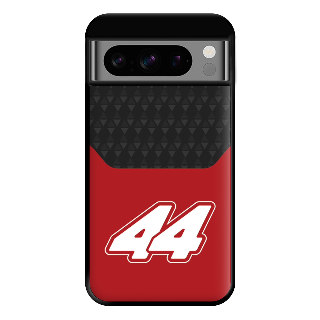 Red And Gray 44 Phone Case for Google Pixel 8 Pro