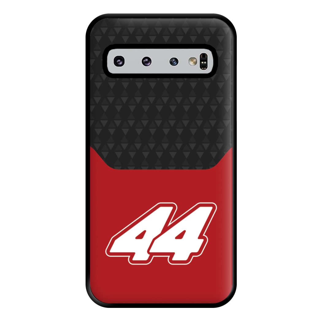 Red And Gray 44 Phone Case for Galaxy S10 Plus