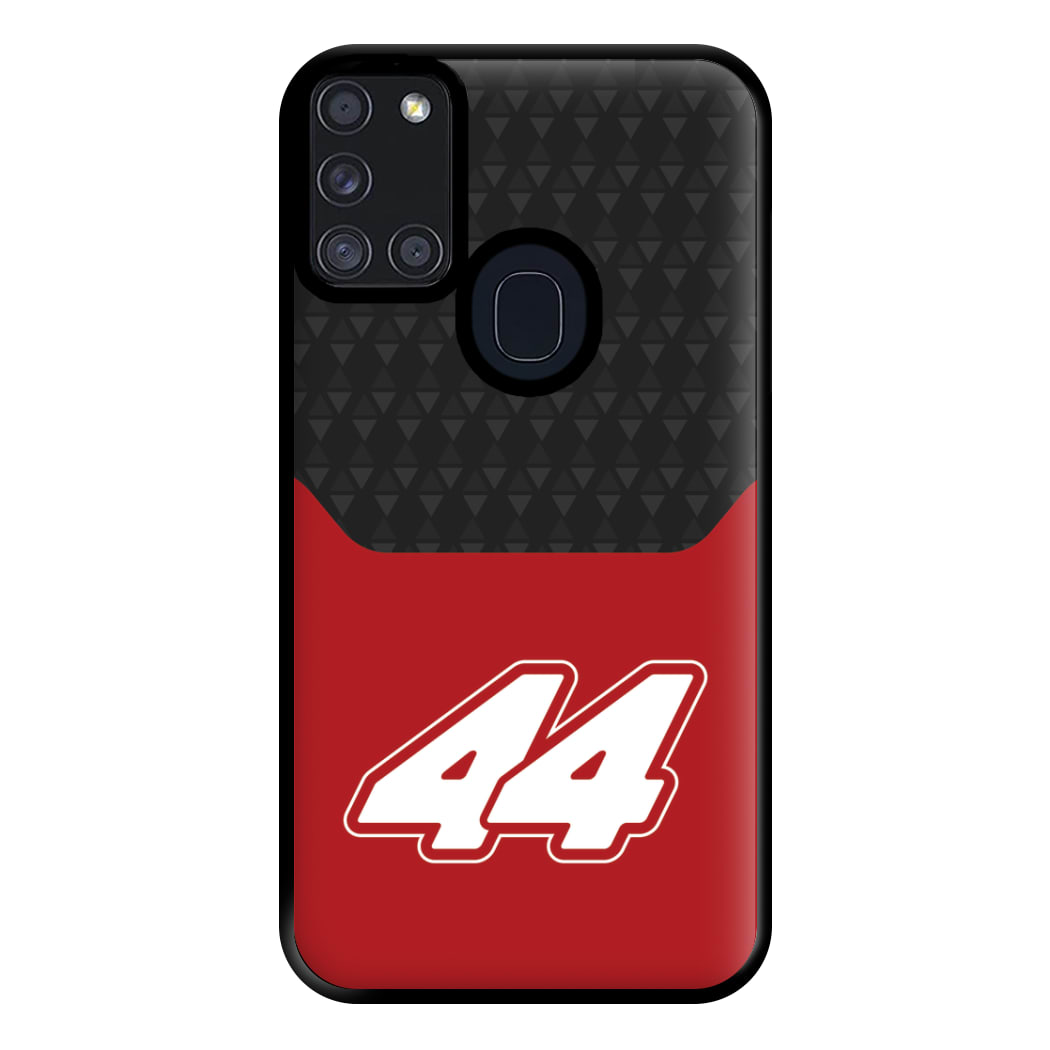 Red And Gray 44 Phone Case for Galaxy A21s