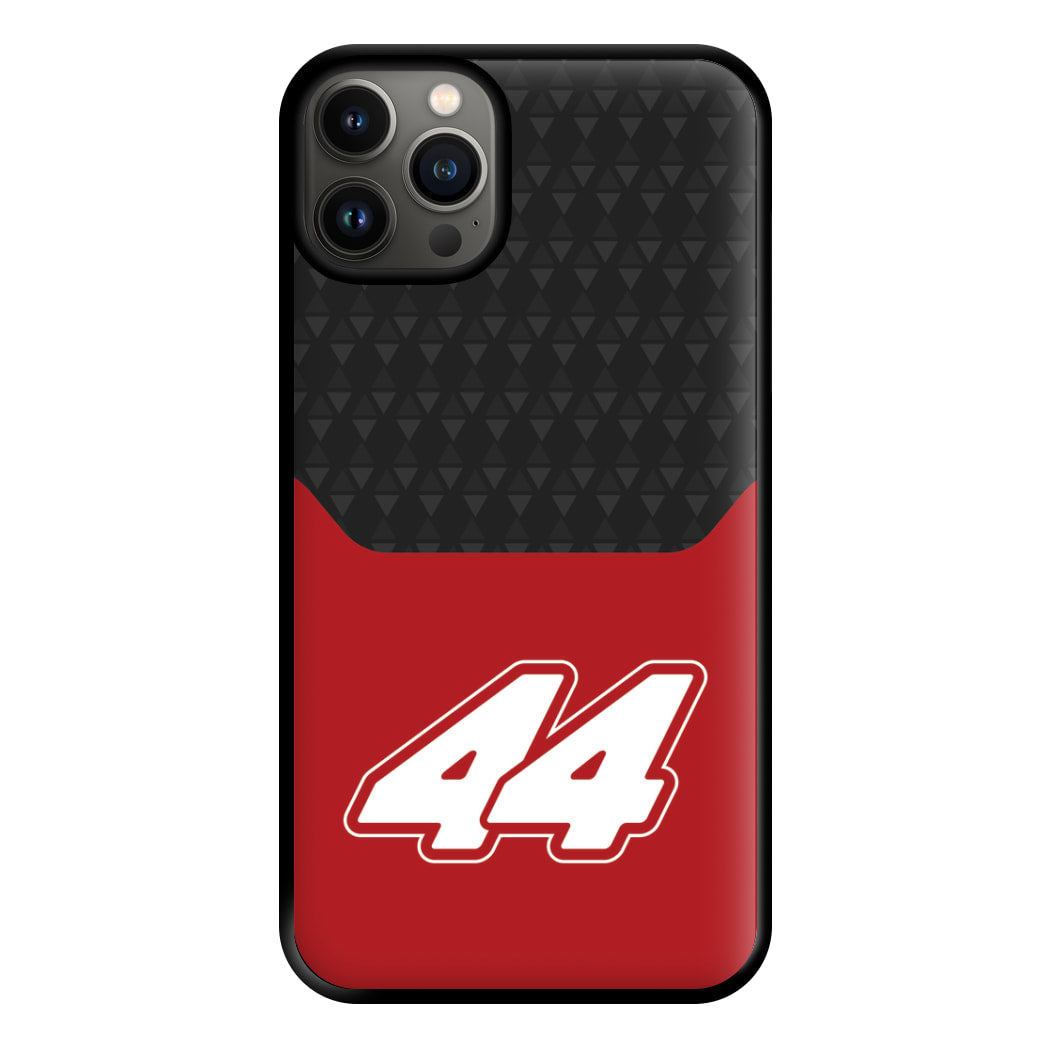 Red And Gray 44 Phone Case for iPhone 13