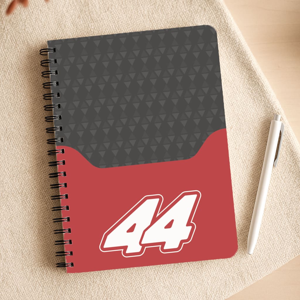 Red And Gray 44 Notepad