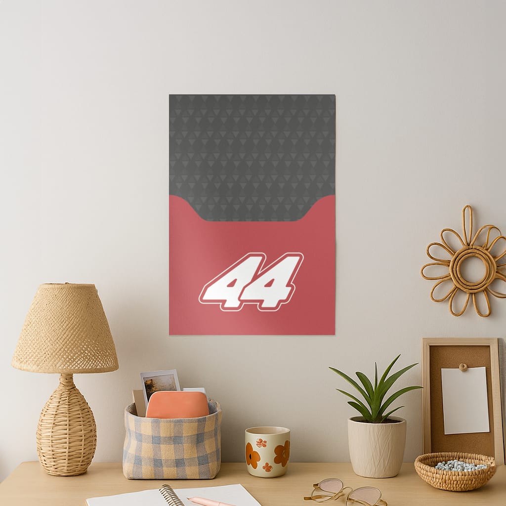 Red And Gray 44 Art Print