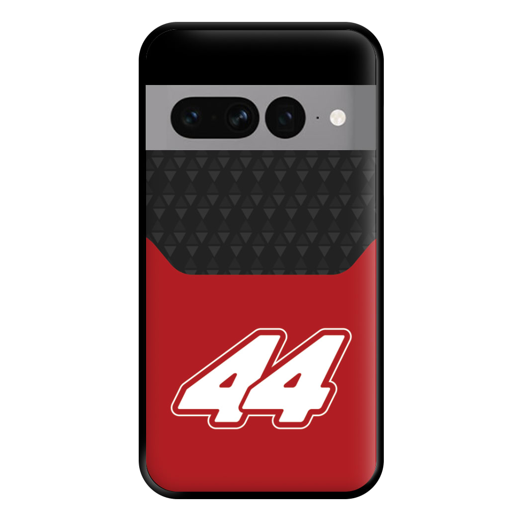 Red And Gray 44 Phone Case for Google Pixel 7 Pro