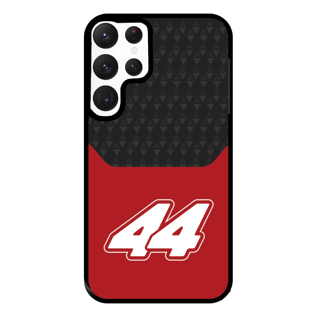 Red And Gray 44 Phone Case for Galaxy S22 Ultra