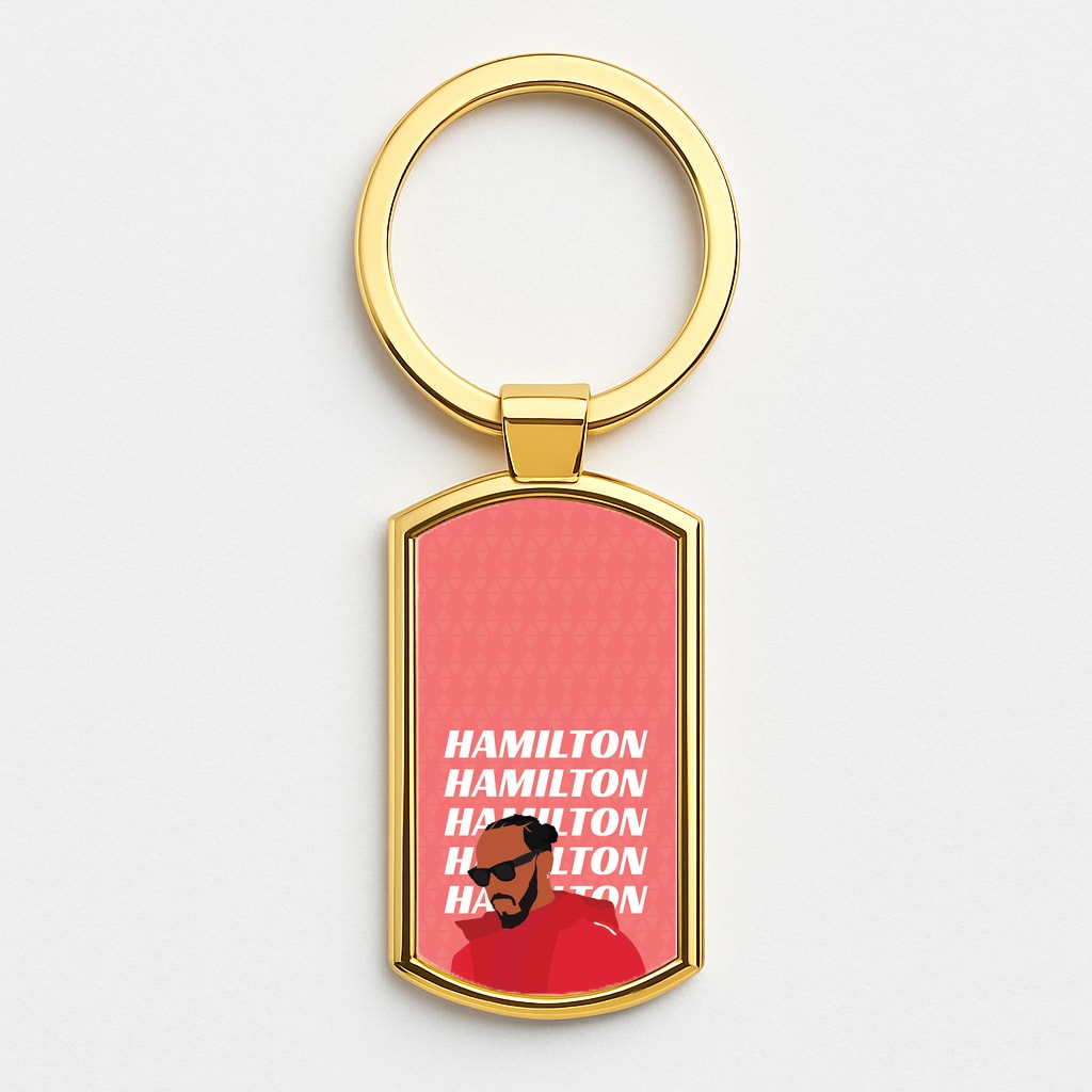 Hamilton 2025 Gold Keyring