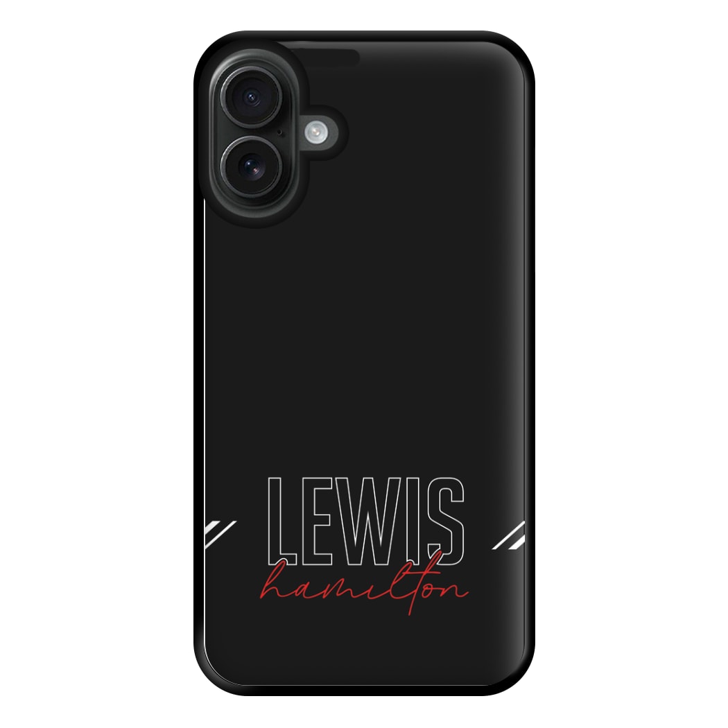 Racer Stripes Hamilton Phone Case for iPhone 16 Plus