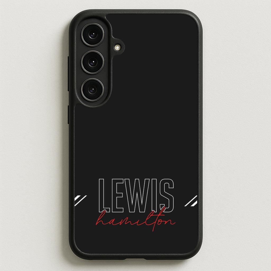 Racer Stripes Hamilton Phone Case for Galaxy S25FE