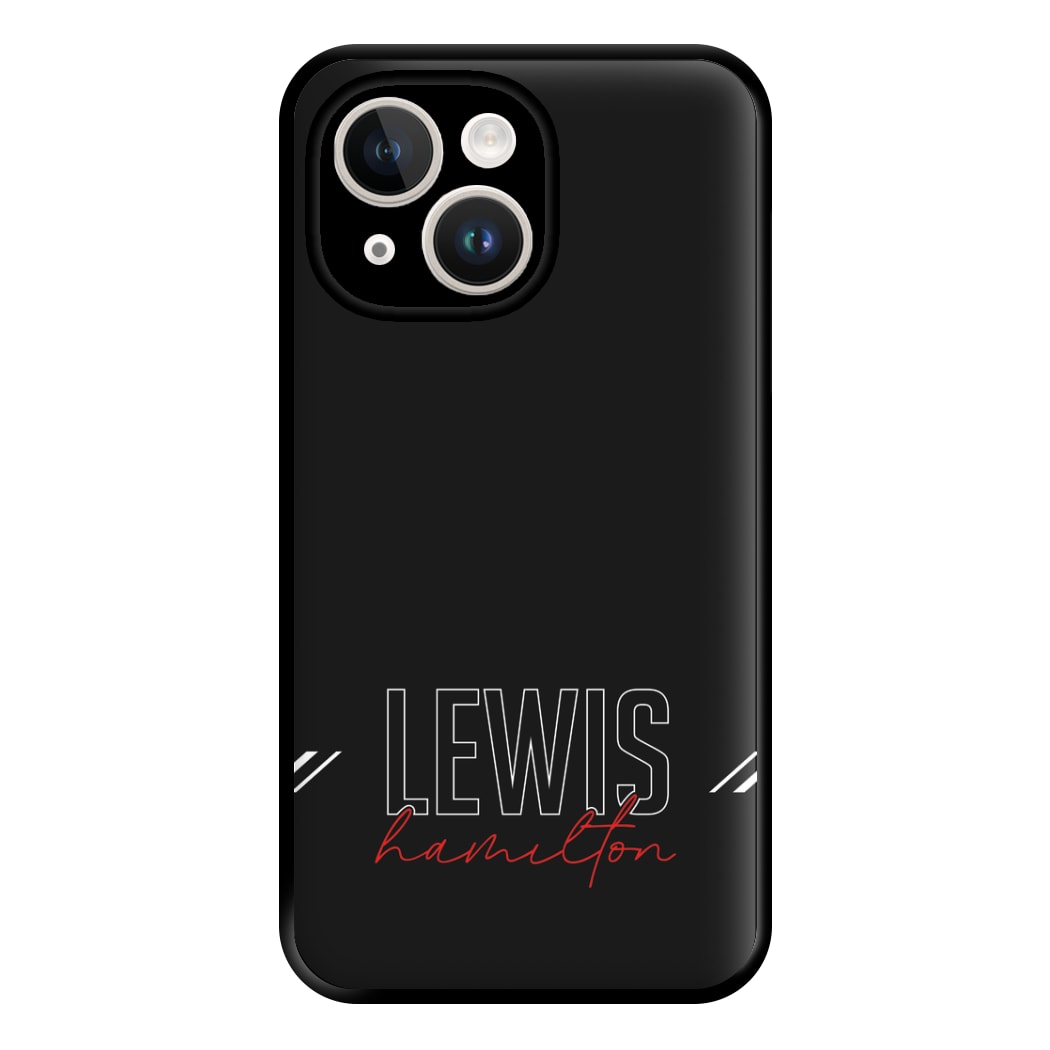 Racer Stripes Hamilton Phone Case for iPhone 14 Plus