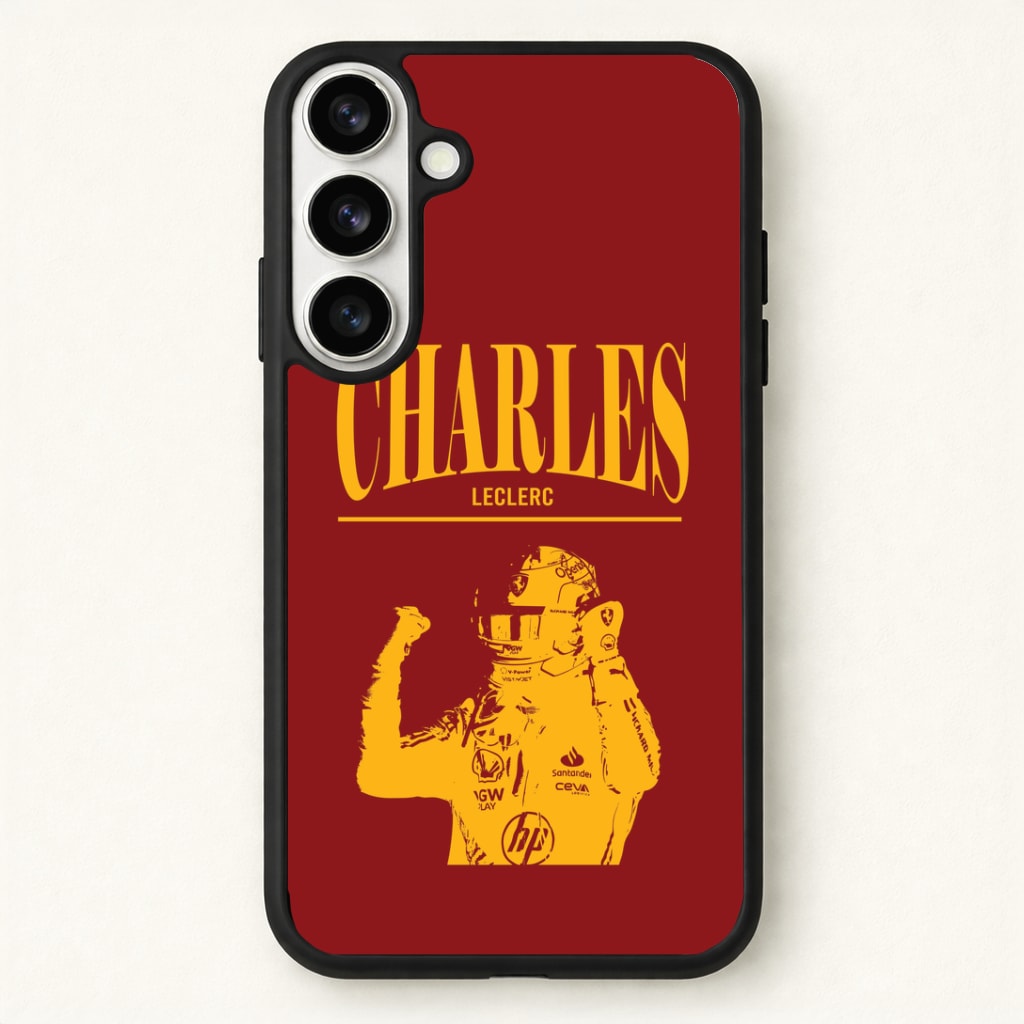 Charles Red And Gold Phone Case for Galaxy S26