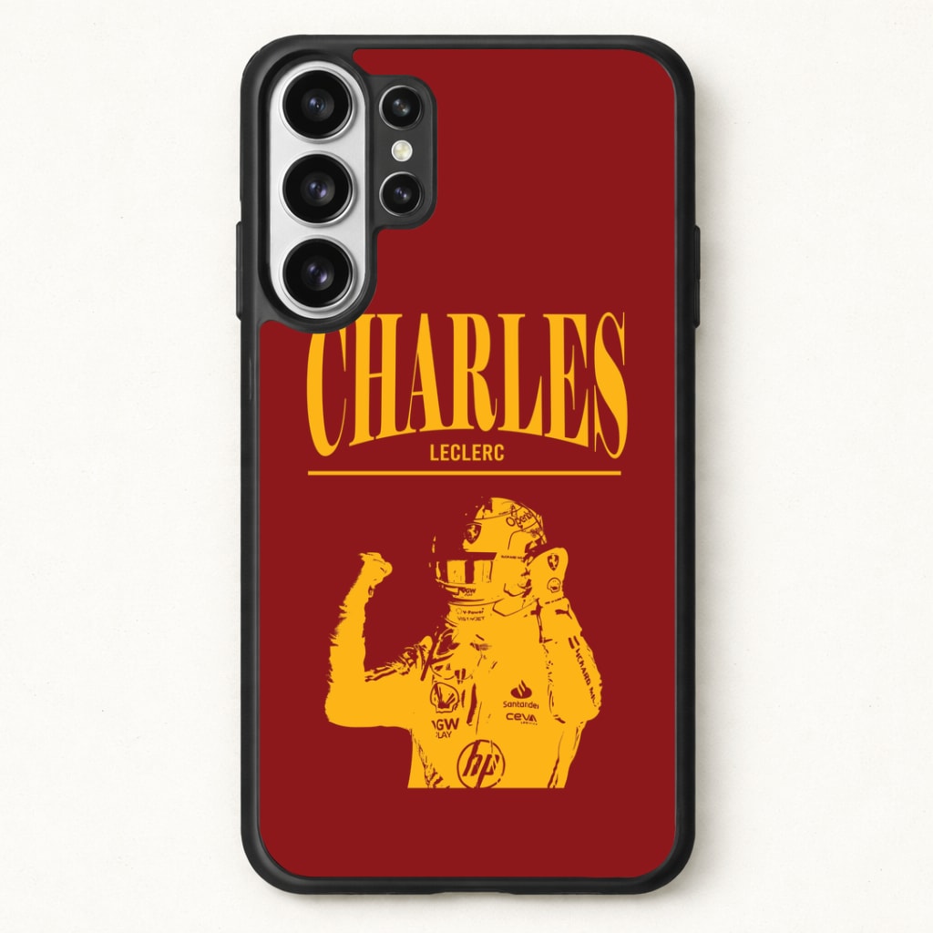 Charles Red And Gold Phone Case for Galaxy S26 Ultra
