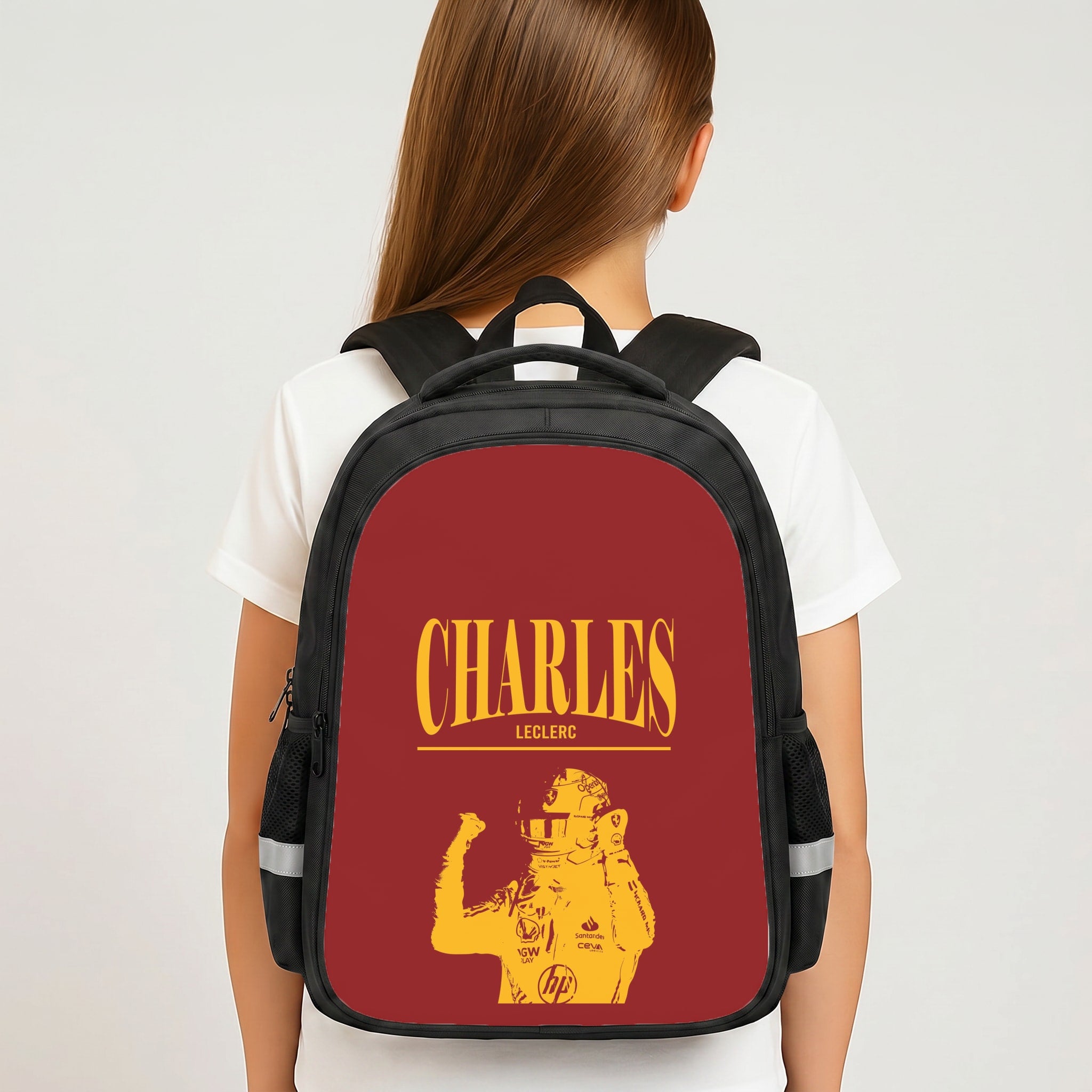 Charles Red And Gold Backpack