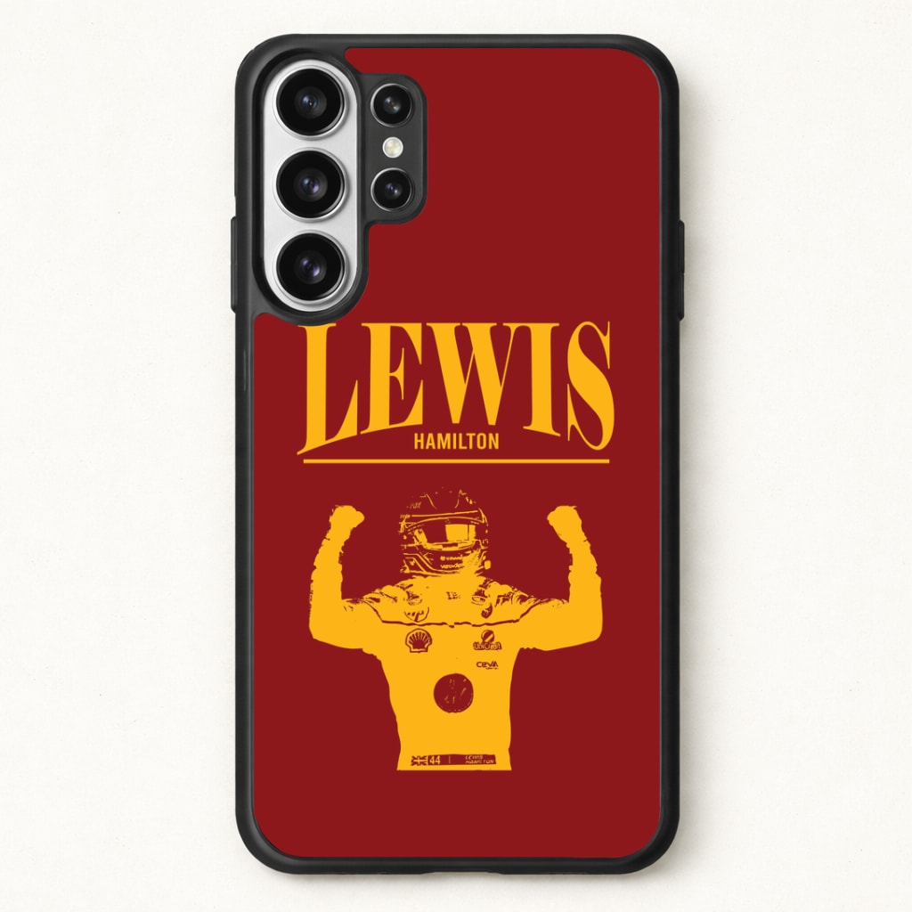Lewis Red And Gold Phone Case for Galaxy S26 Ultra