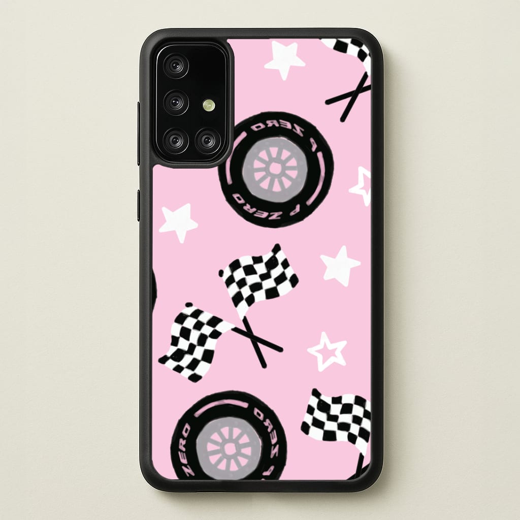 Racer Chic Pattern Phone Case - Galaxy A71