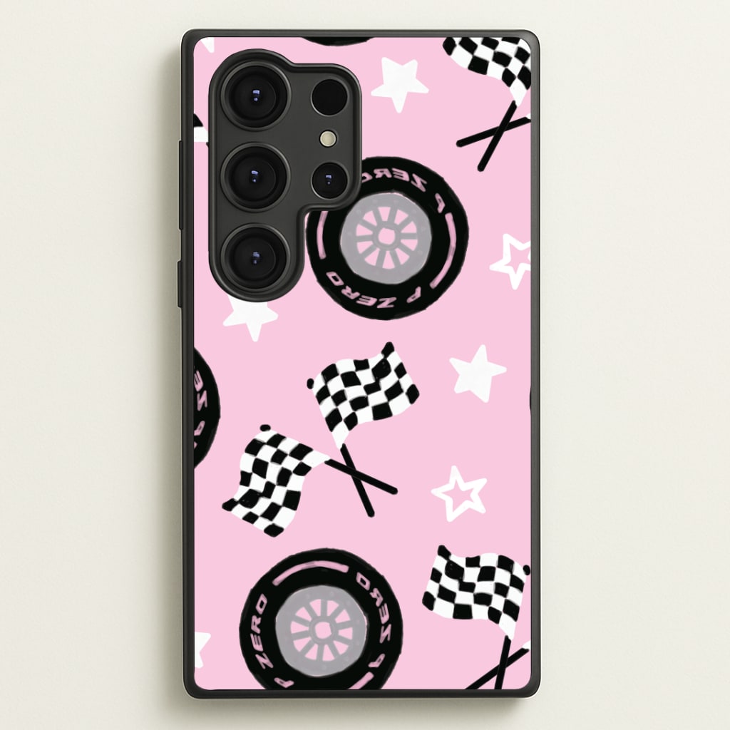 Racer Chic Pattern Phone Case - Galaxy S25 Ultra