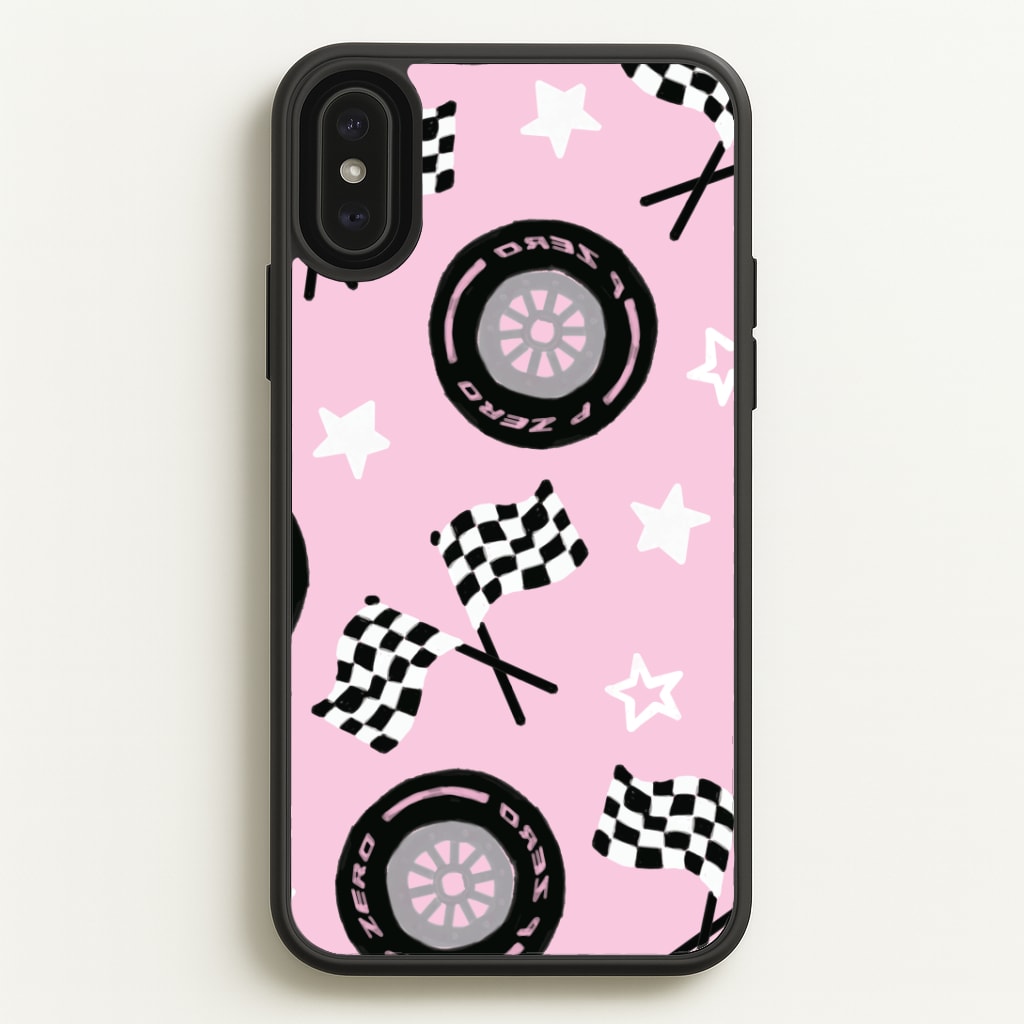 Racer Chic Pattern Phone Case - iPhone XS Max