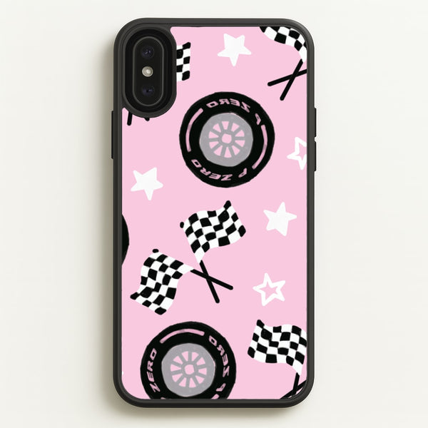 Racer Chic Pattern Phone Case - iPhone XS Max