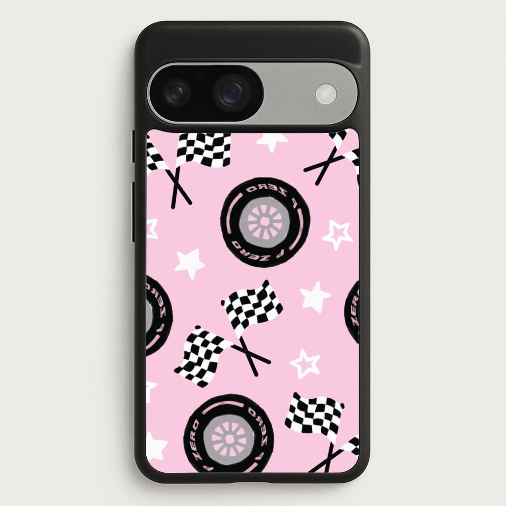 Racer Chic Pattern Phone Case - Google Pixel 9 / 9 Pro