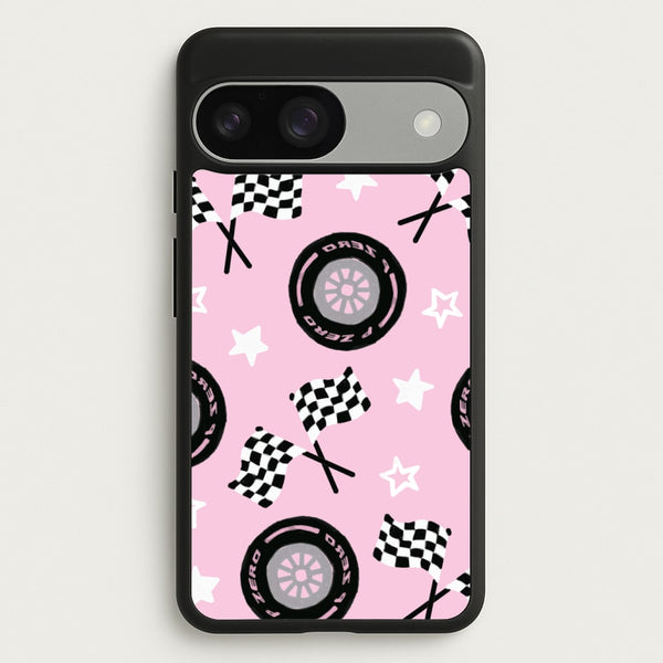 Racer Chic Pattern Phone Case - Google Pixel 9 / 9 Pro