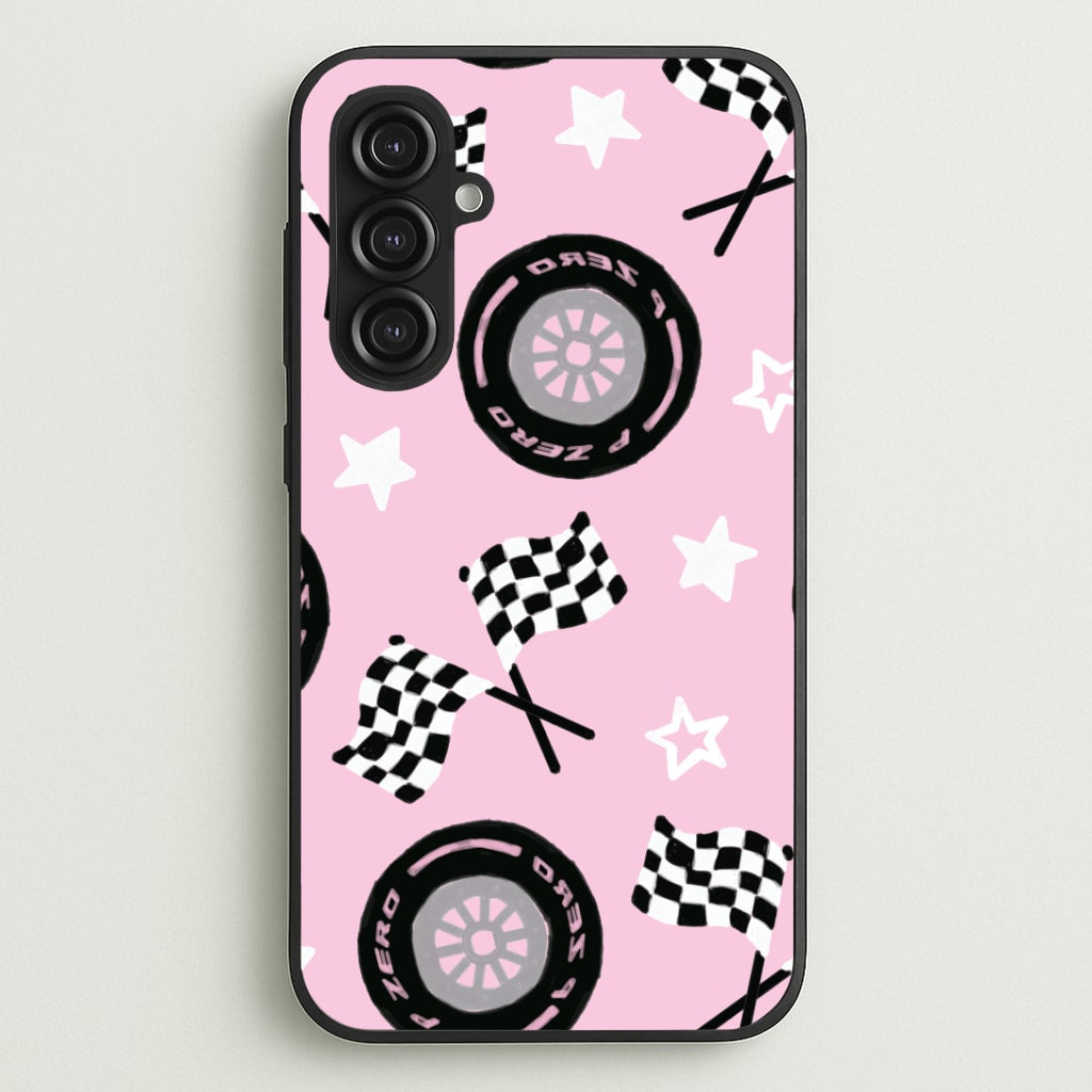 Racer Chic Pattern Phone Case - Galaxy S23FE