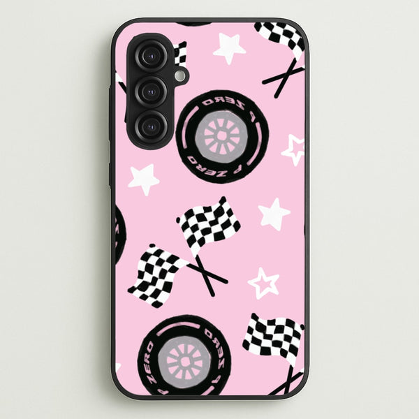 Racer Chic Pattern Phone Case - Galaxy S23FE