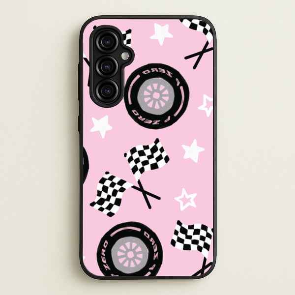 Racer Chic Pattern Phone Case - Galaxy A54