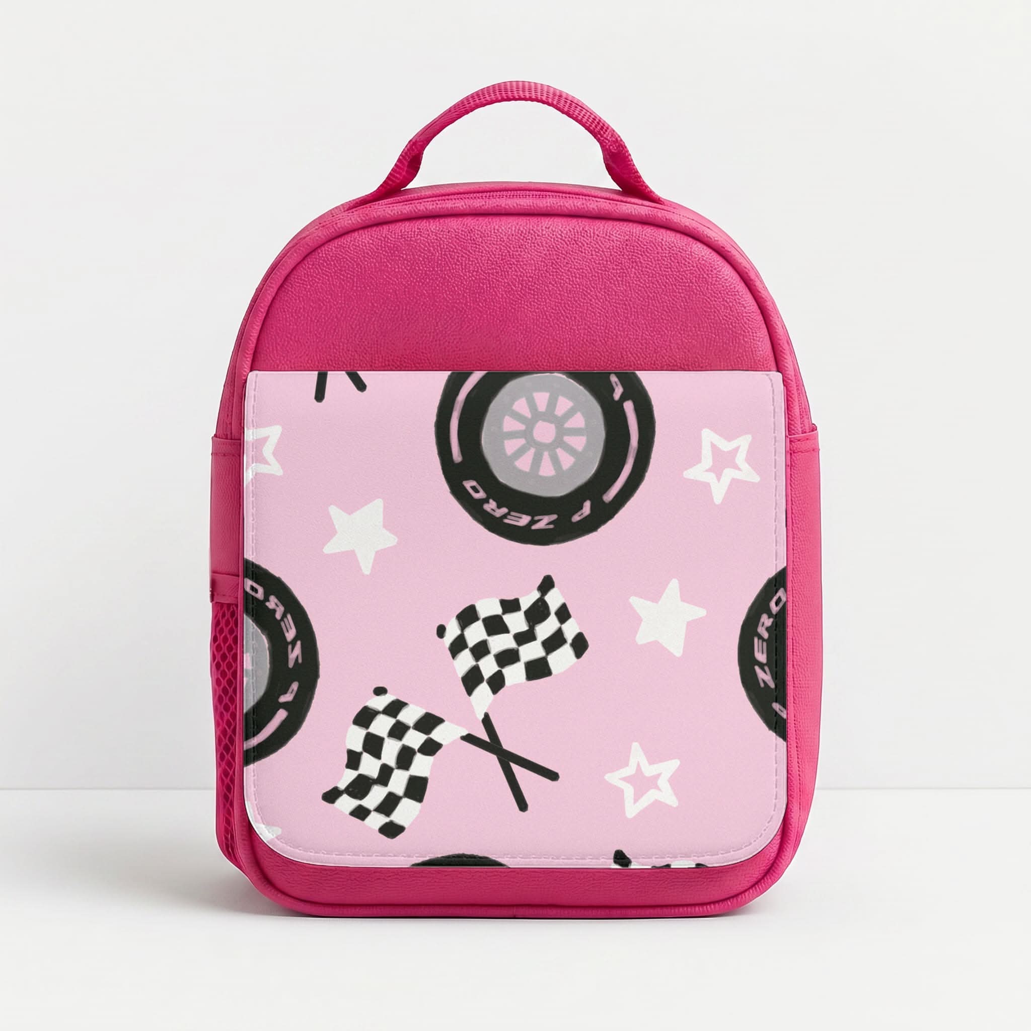 Racer Chic Pattern Lunchbox - Pink