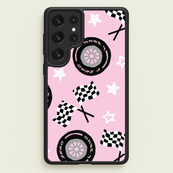 Racer Chic Pattern Phone Case - Galaxy S22 Ultra