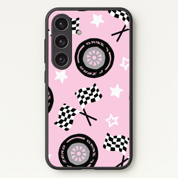Racer Chic Pattern Phone Case - Galaxy S25