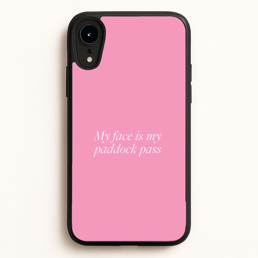 Paddock Pass Phone Case - iPhone XR