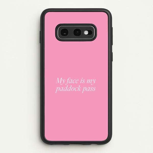 Paddock Pass Phone Case - Galaxy S10e