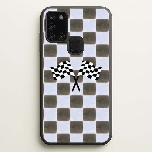 Blueberry Final Flag Phone Case - Galaxy A21s