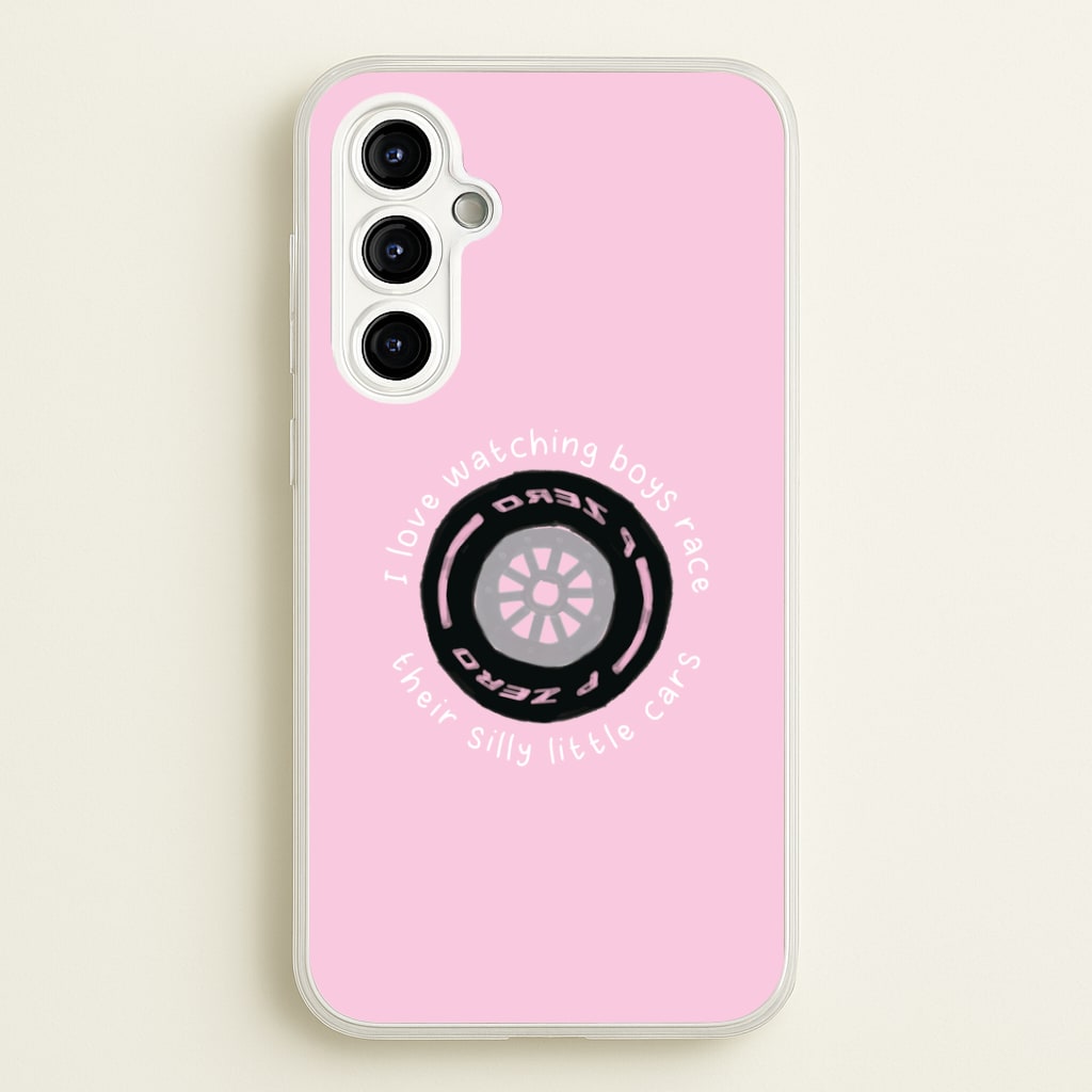 Boys And Their Silly Little Cars Phone Case - Galaxy A54
