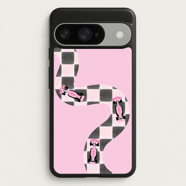 Checkered Track Phone Case - Google Pixel 10 / 10 Pro