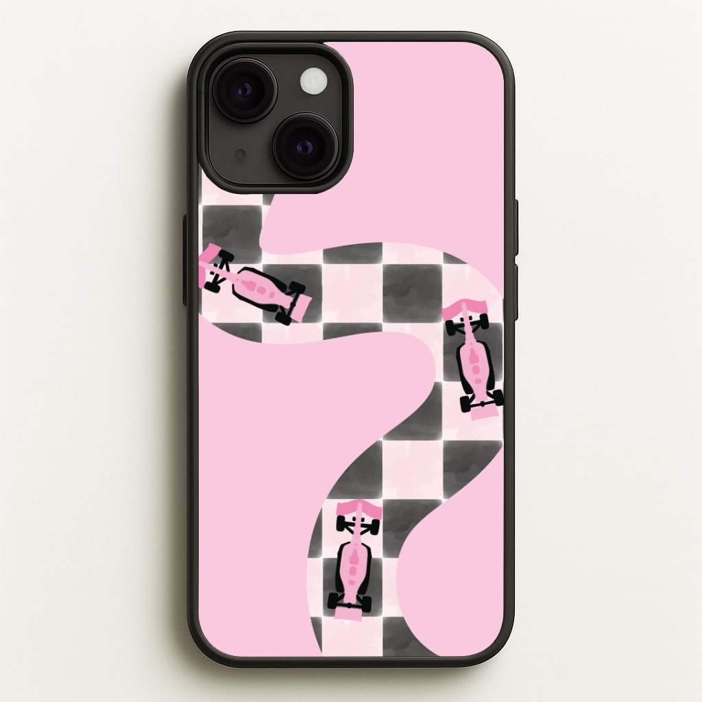 Checkered Track Phone Case - iPhone 13 Mini