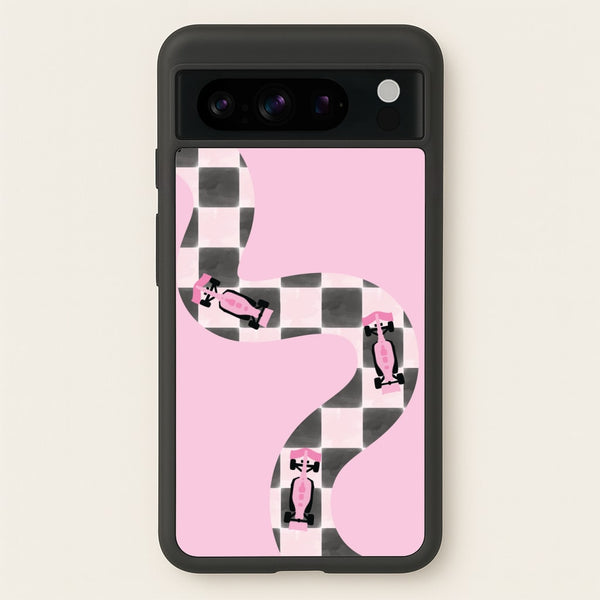 Checkered Track Phone Case - Google Pixel 8 Pro