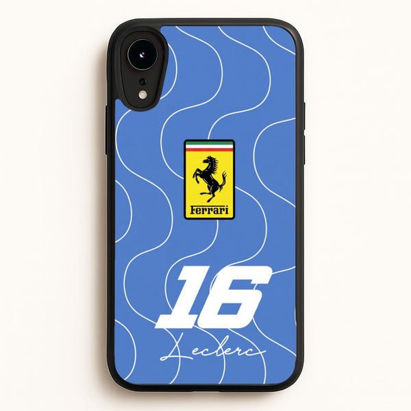 Blue 16 - Charles Leclerc Phone Case - iPhone XR / Standard