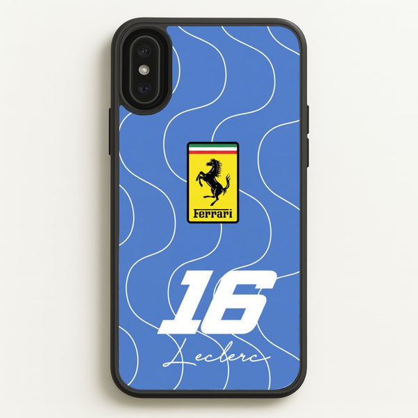Blue 16 - Charles Leclerc Phone Case - iPhone XS Max / Standard