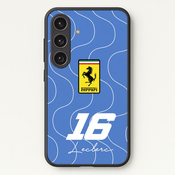 Blue 16 - Charles Leclerc Phone Case - Galaxy S24 Plus / Standard