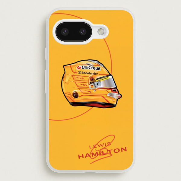 Lewis Hamilton Yellow Helmet Phone Case - Google Pixel 9a / Standard